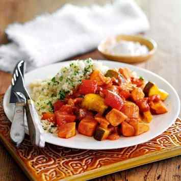 Moroccan  Veg stew with herb couscous