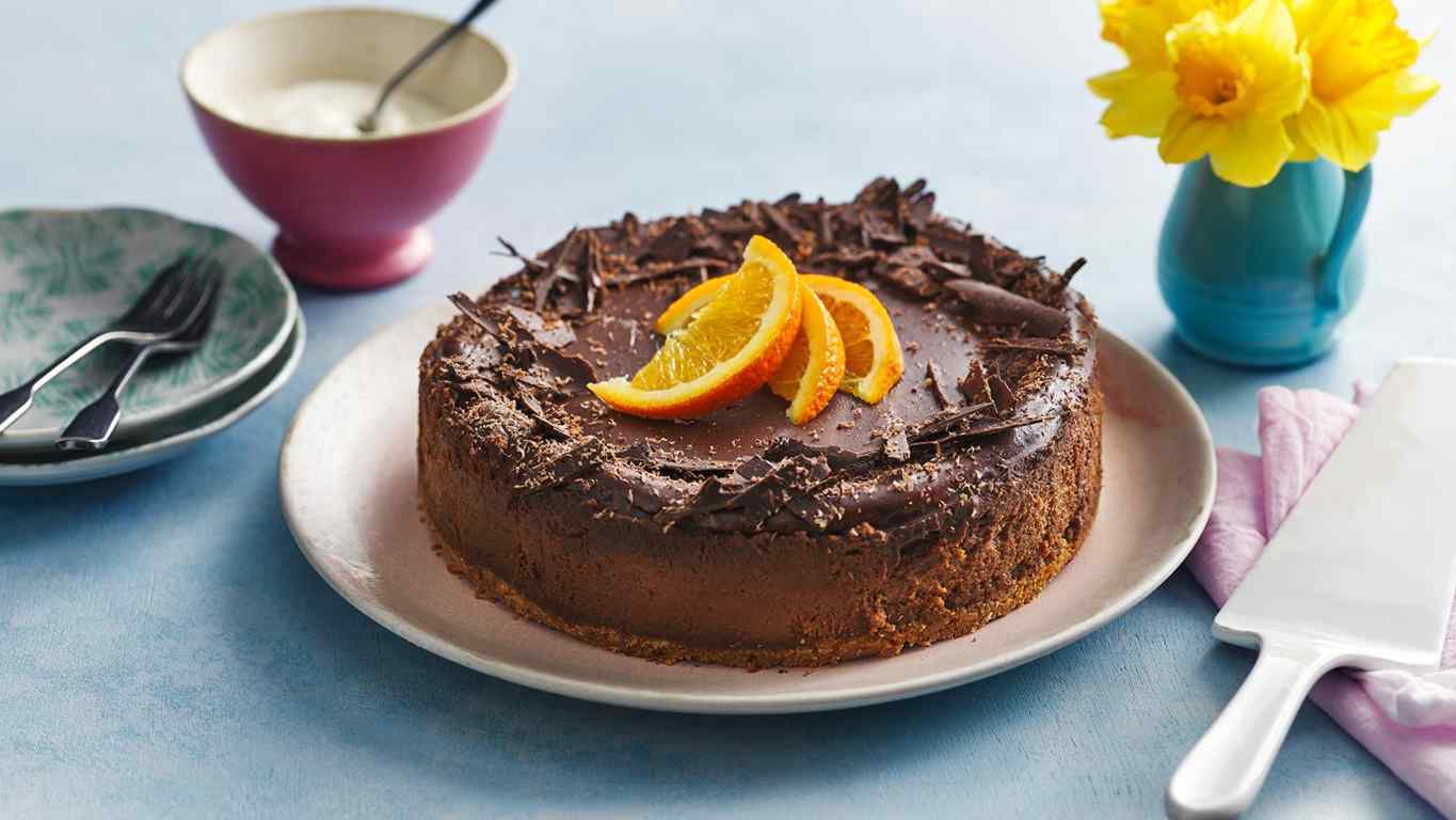 Chocolate orange cheesecake
