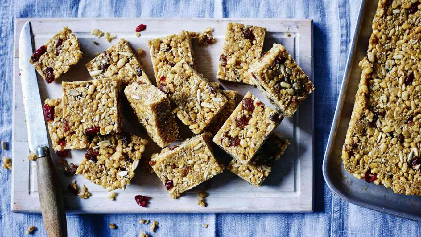 Cranberry and coconut cereal bars